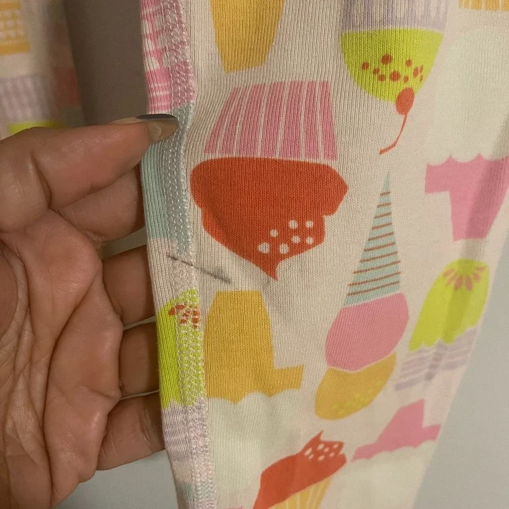 Hanna Andersson Kids Girls Pink/Multicolor Cupcake Kimono Pajama Set Size 10 - Picture 12 of 14